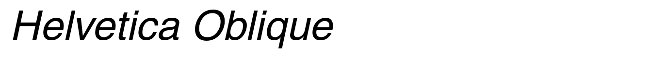 Helvetica Oblique image